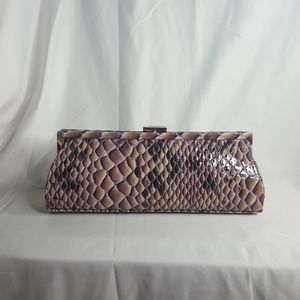 Sondra Roberts Clutch with Metal Chain Strap